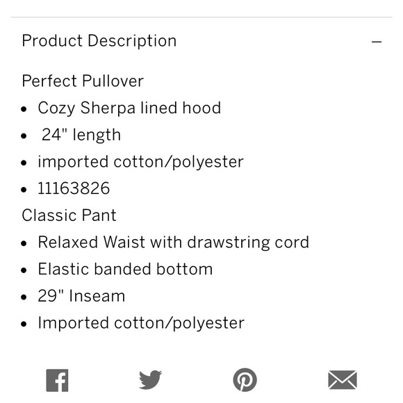 💕 VS PINK PERFECT BLUE SHERPA HOOD PULLOVER SET - Picture 5 of 7